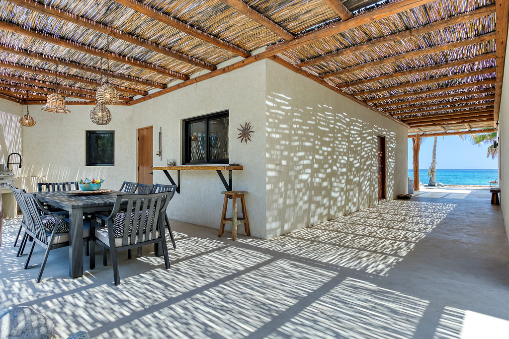 Breezeway and dining area